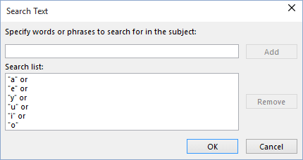 Rule Exceptions in Outlook 2016 Rule Exceptions in Outlook 2016