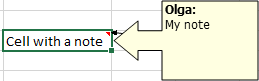 Note Shape in Excel for Microsoft 365 Note Shape in Excel 365