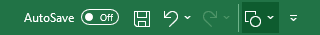 Chang Shape in Quick Access Excel for Microsoft 365 Change Shape in Quick Access Excel 365