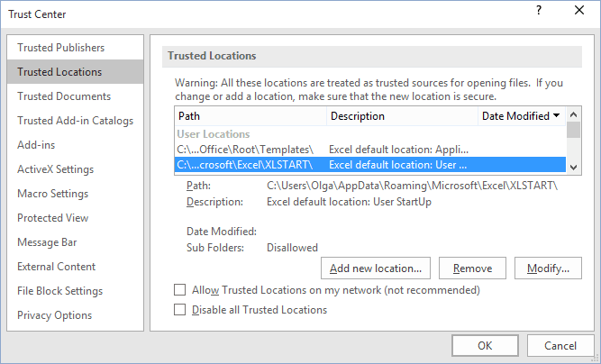 Opening Workbooks Automatically Microsoft Excel 16