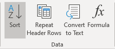 Data group in Word for Microsoft 365 Data group in Word 365