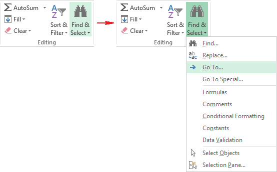 Editing group in Excel 2013