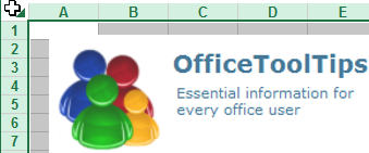 Select all cells in Excel 2013
