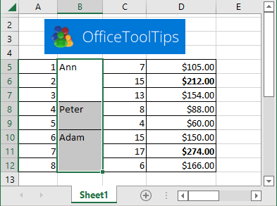 Paste values to unmerged cells in Excel for Microsoft 365 Paste values to unmerged cells in Excel 365