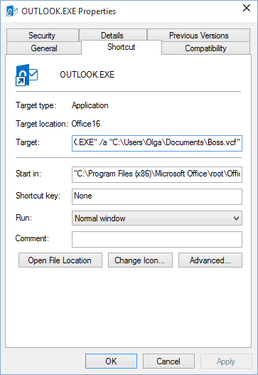Shortcut Outlook 2016 Shortcut Outlook 2016