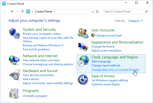 Control Panel Windows 10 Control Panel Windows 10