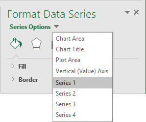 Choose series in Excel 2016 Choose data series in Excel 2016