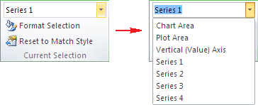 Choose data series in Excel 2010