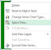 Select Data in Excel 2013