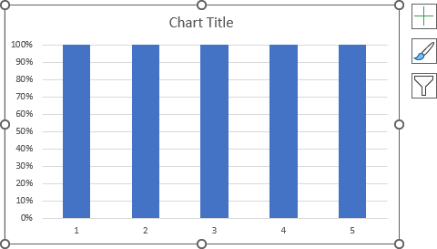 Simple column chart in Excel 365