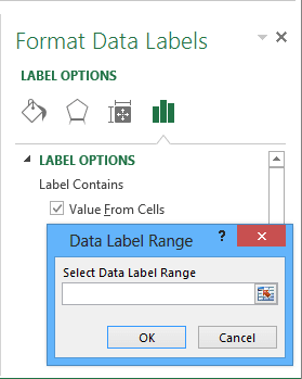 Value from Cells for Label in Excel 2013
