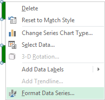 popup data series in Excel 2013