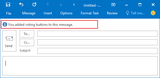 E-mail with voting in Outlook 2016 E-mail with voting in Outlook 2016