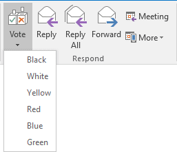 Receiving mail with voting in Outlook 2016 Receiving mail with voting in Outlook 2016