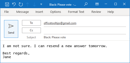 Edit the response before sending message in Outlook for Microsoft 365 Edit the response before sending message in Outlook 365
