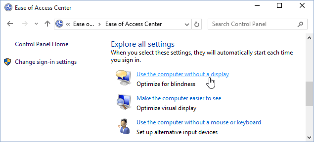 Use the computer without a display Windows 10 Use the computer without a display Windows 10