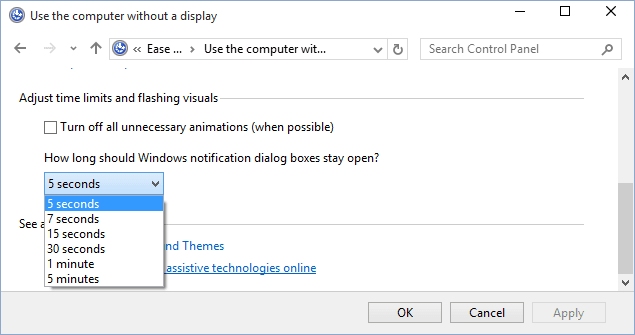 Choose time for Notifications Windows 10 Choose time for Notifications Windows 10