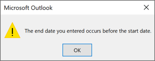 Message in Outlook 365