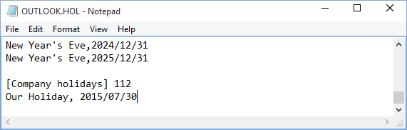 How To Add Custom Holidays To The Calendar Microsoft Outlook 2016