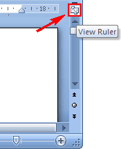 view ruler Word 2007