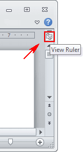 view ruler Word 2010