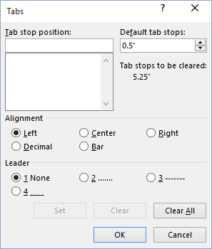 paragraph dialog box launcher