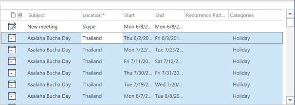 List holidays in Outlook for Microsoft 365 List holidays in Outlook 365