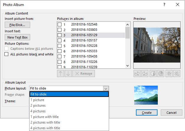 Picture Layout in PowerPoint for Microsoft 365 Picture Layout in PowerPoint 365