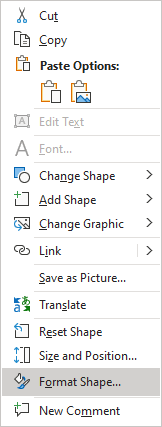 Format shape popup in PowerPoint for Microsoft 365 Format shape popup in PowerPoint 365
