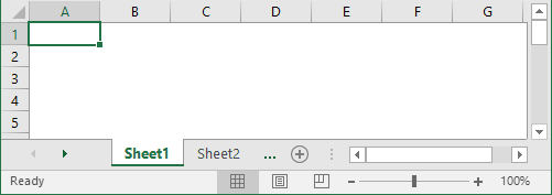 Hidden gridlines in Excel 2016