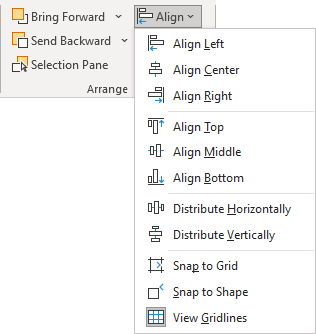 Align in Excel 365