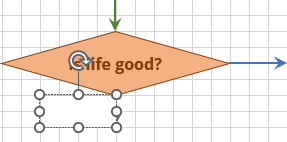 Text box for Flowchart connector in Excel for Microsoft 365 Textbox for Flow chart connector in Excel 365