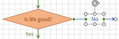 Linked text box in Flow chart connector in Excel 365