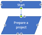 Flow chart connector in Excel 2016