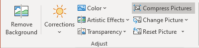 Compress Pictures in PowerPoint 365