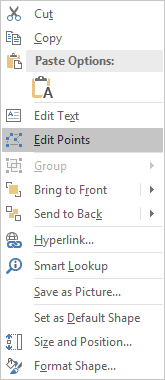Edit Points in popup in PowerPoint 2016