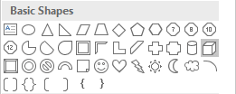 Basic shapes in PowerPoint 2016 Basic shapes in PowerPoint 2016
