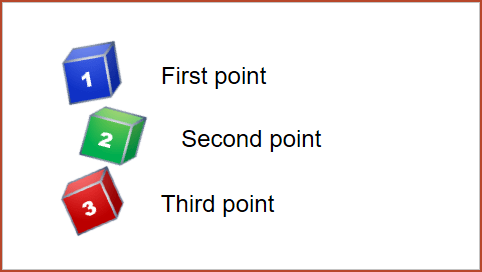 3D cubes numbering in PowerPoint 365