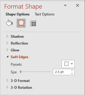 Soft Edges in PowerPoint 365