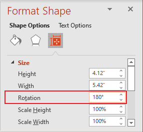 Rotation shape in PowerPoint for Microsoft 365 Rotation shape in PowerPoint 365