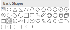 Basic Shapes in PowerPoint 2016