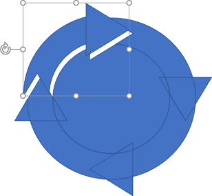 Circling arrow in PowerPoint for Microsoft 365 Circling arrow in PowerPoint 365