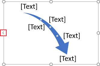 SmartArt process in PowerPoint 2016