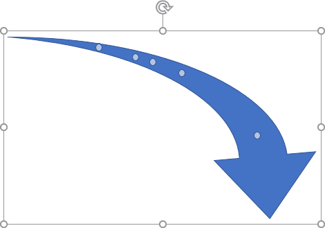 Glossy arrow shape in PowerPoint 365