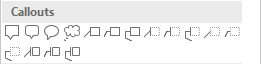 Collouts shapes in PowerPoint 2016 Collouts shapes in PowerPoint 2016