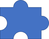 Simple puzzle piece in PowerPoint 2016