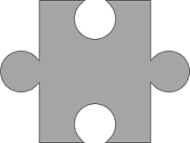 Simple puzzle piece in PowerPoint 365