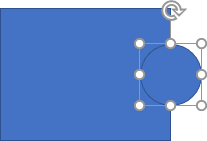 Rectangle and oval shape in PowerPoint 2016