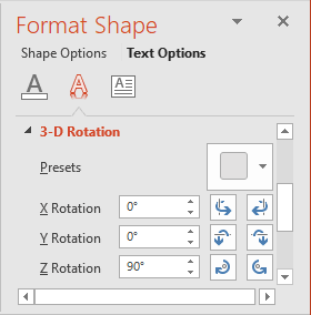 Shapes rotation in PowerPoint 2016 Shapes rotation in PowerPoint 2016