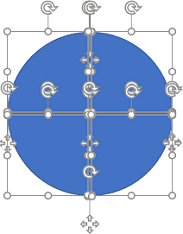 Fragmented circle in PowerPoint 2016